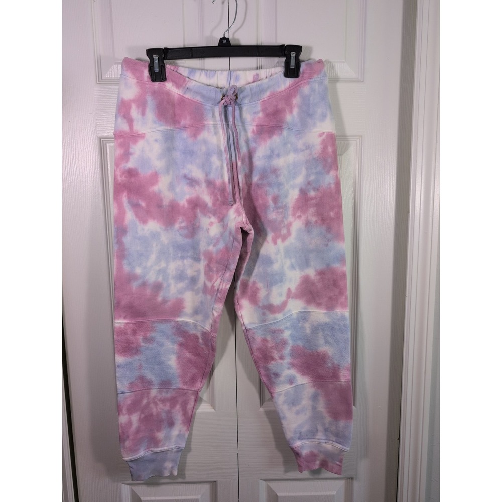 New LoveShackFancy Santinella Pants Joggers in Purple Blue Pink Medium $255